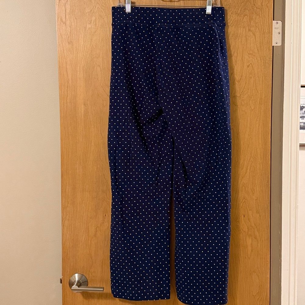 Lands' End Navy Pants with White Dots Pants - Picture 2 of 5